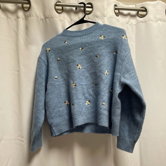 Asos Collusion Baby Blue Floral Sweater - Picture 2 of 2